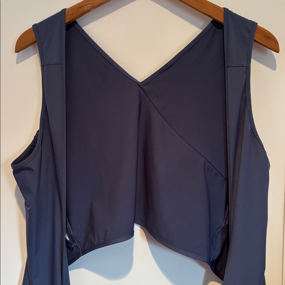 Lululemon Twist Me Up Crop Tank in color Code Blue - Picture 5 of 13
